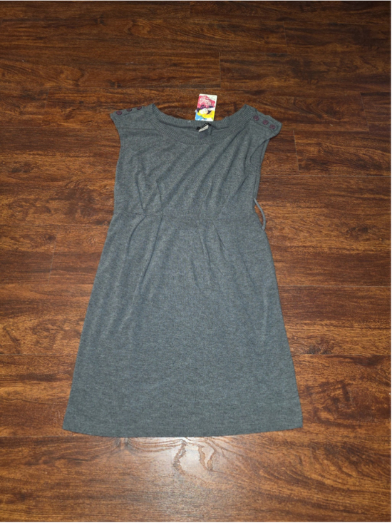 Rhapsody Dresses & Skirts - Juniors Gray Sweater Dress Rhapsody size Large NWT